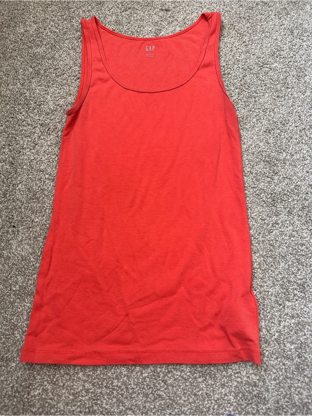 GAP Coral Red Scoop Neck Tank